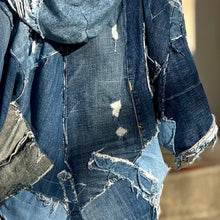 Load image into Gallery viewer, lil jax denim denim denim capelet jacket - adult L/XL