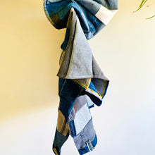 Load image into Gallery viewer, &lt;p&gt;Upcycled from a collection of salvaged demin pants, and organic bamboo cotton scrap (for the braided cord on the hoody). Lightweight and flowy, with oversized hoody. A little combo between hippie and funky fly! Some denim pieces already with intentional distress or otherwise well-loved and delicious. Several pockets sprinkled throughout for embellishment and little, magical finds. This piece is the perfect lightweight layer of warmth and FLY.&nbsp;&lt;/p&gt; &lt;p&gt;Handcrafted with love and intention.&lt;/p&gt;
