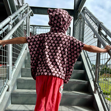 Load image into Gallery viewer, &lt;p&gt;Upcycled from remnant french terry, and salvaged buttons and notions. Super lightweight, soft, and flowy, with oversized hoodie. Front pouch pockets for your lovely hands or special little finds. Perfect layer of warmth and cozy, poolside, beachside, ANY side!&nbsp;&lt;/p&gt; &lt;p&gt;* Matching poncho for mama (or papa) if you grab it up quick enough!&nbsp;&nbsp;&lt;/p&gt; &lt;p&gt;Handcrafted with love and intention.&lt;/p&gt;
